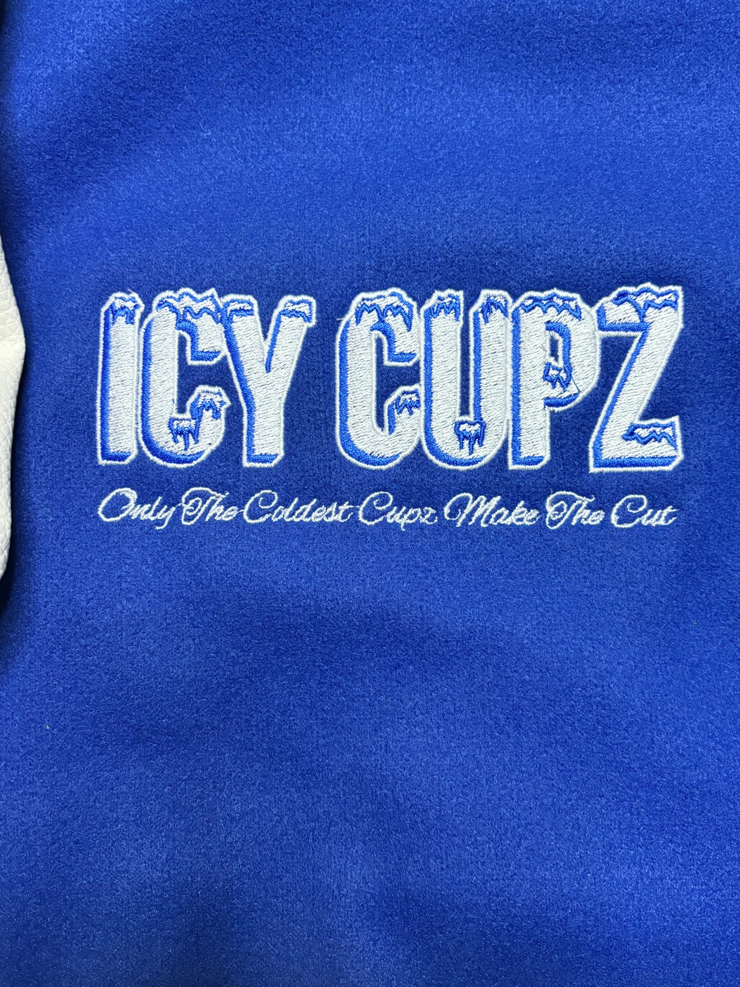 ICY CUPZ - BLUE LETTERMAN JACKET