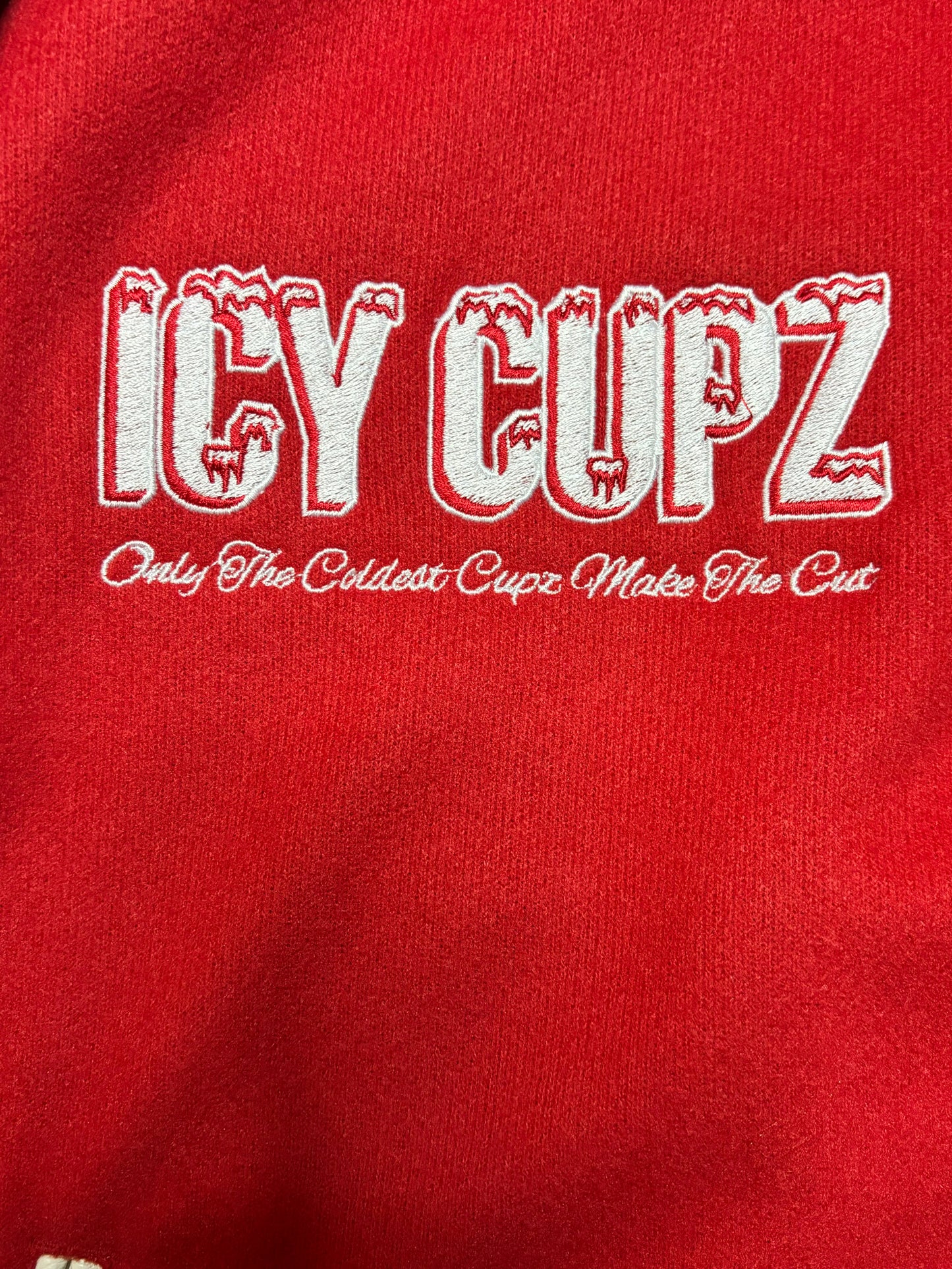 ICY CUPZ - RED LETTERMAN JACKET