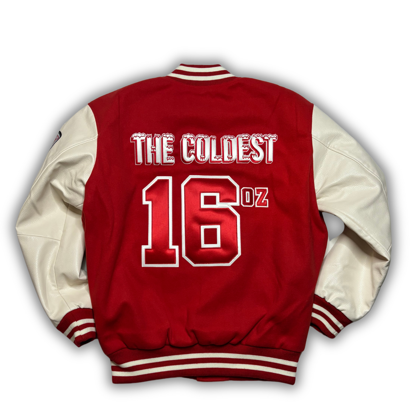 ICY CUPZ - RED LETTERMAN JACKET